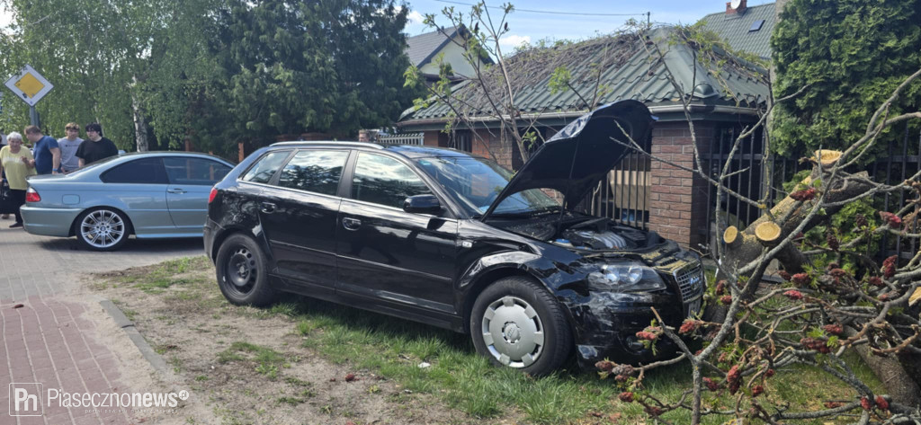 Zderzenie audi z bmw na Orężnej
