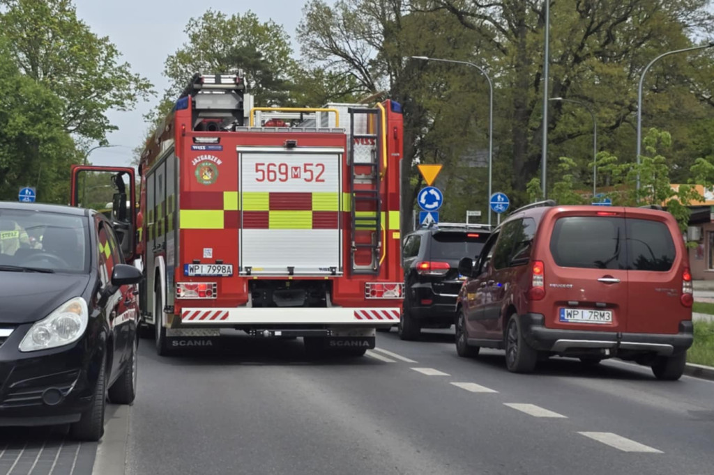 Kolizja ze skuterem na ul. Pod Bateriami