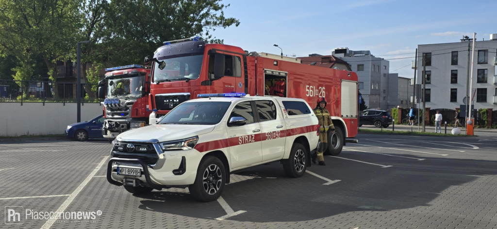 Alarm w Urzędzie Pracy. Straż pożarna na miejscu