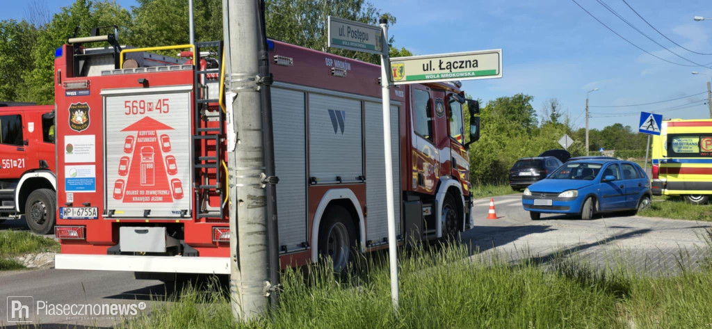 Zderzenie opla ze skodą