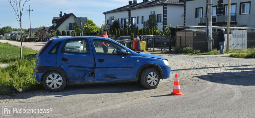 Zderzenie opla ze skodą
