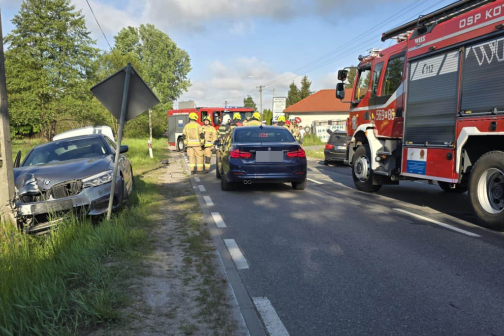 Zderzenie dwóch bmw