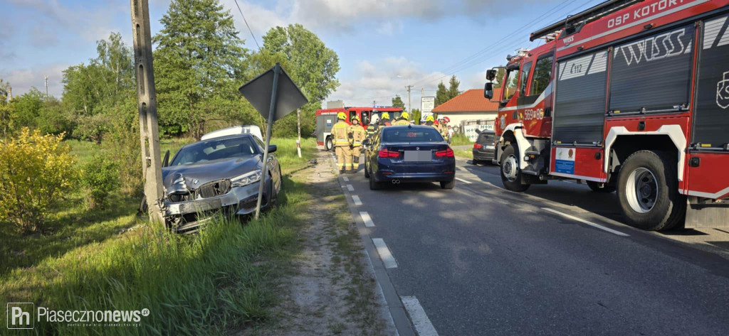 Zderzenie dwóch bmw