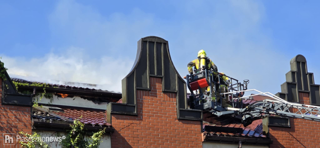 Pożar w Józefosławiu przy ul. Niagary
