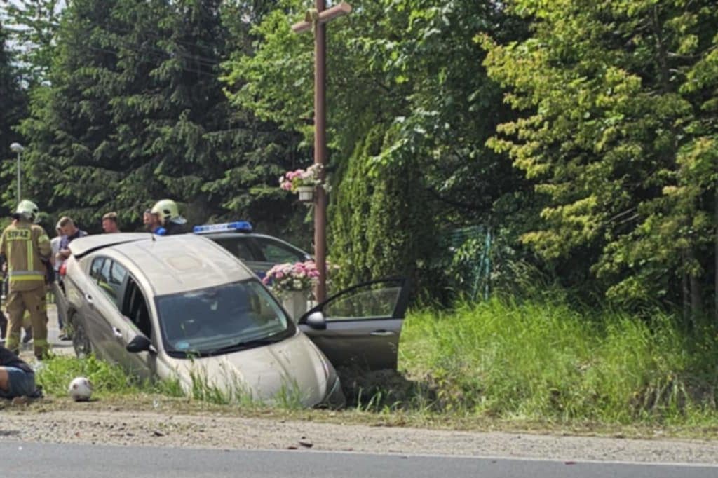 Zderzenie na DK79, poszkodowane dziecko