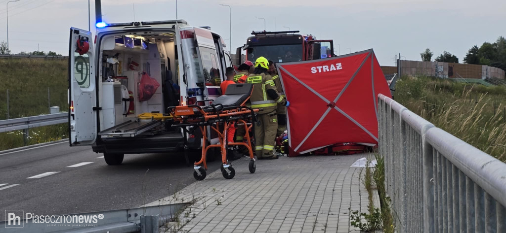 Fatalny wypadek cyklisty!
