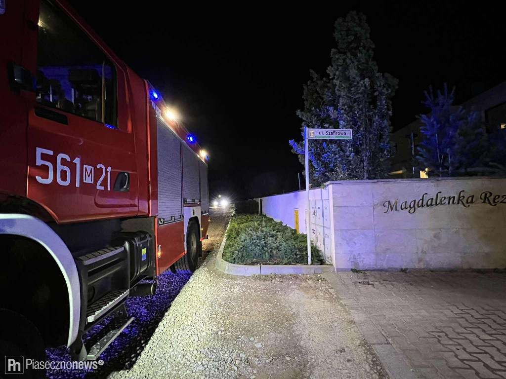 Pożar w garażu