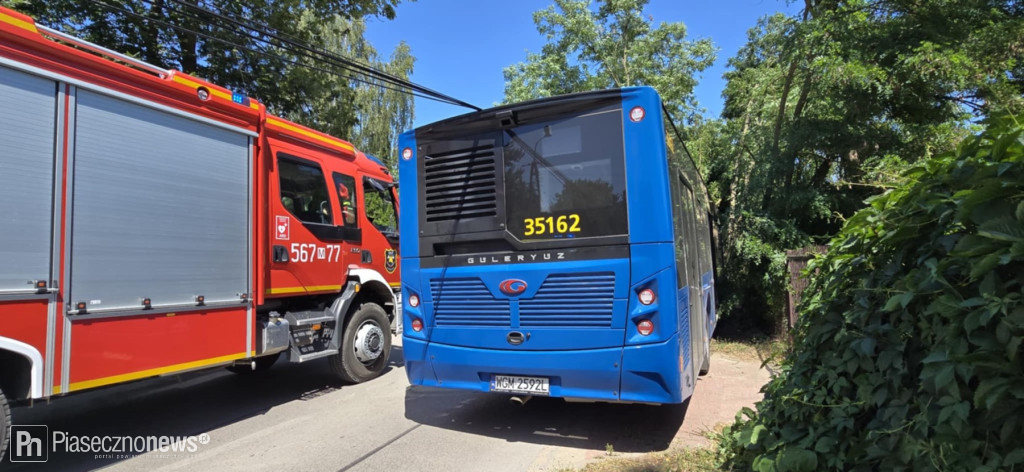 Autobus wjechał w drzewo
