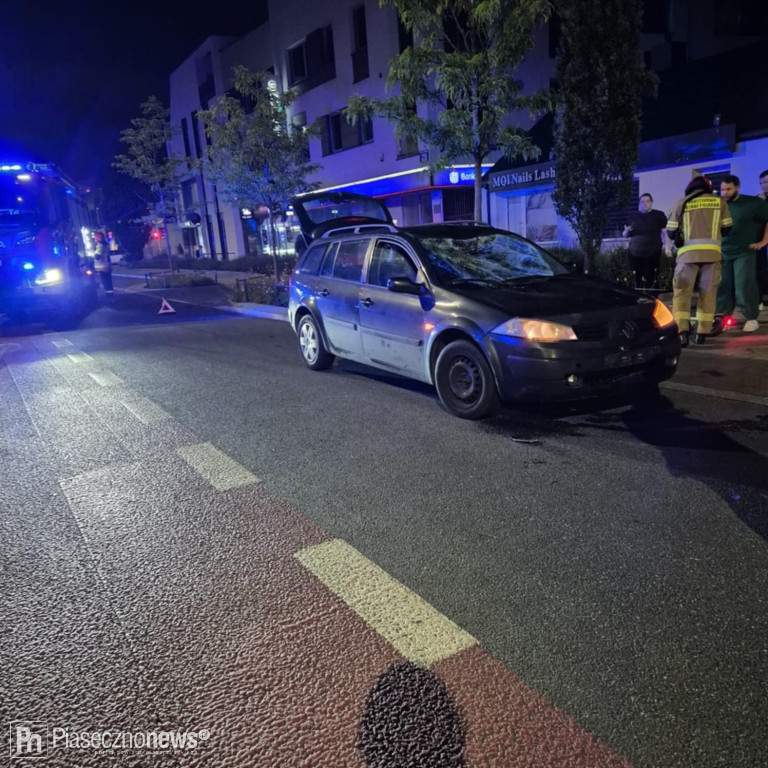 Auto potrąciło osobę jadącą hulajnogą