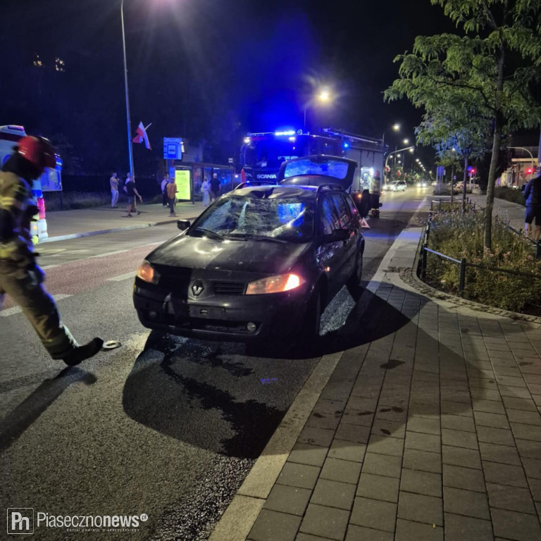 Auto potrąciło osobę jadącą hulajnogą