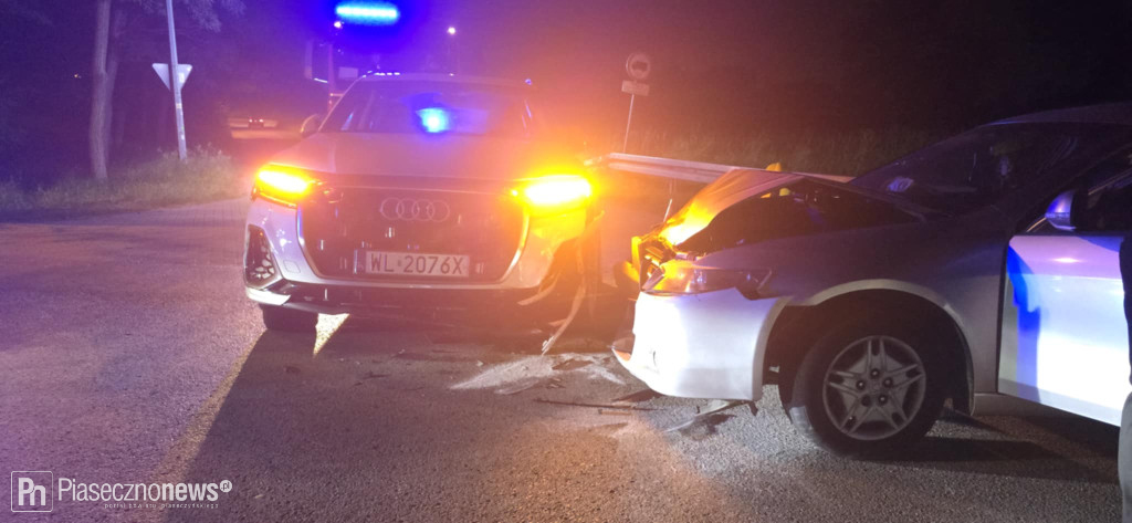 Zderzenie audi z hondą w Głoskowie