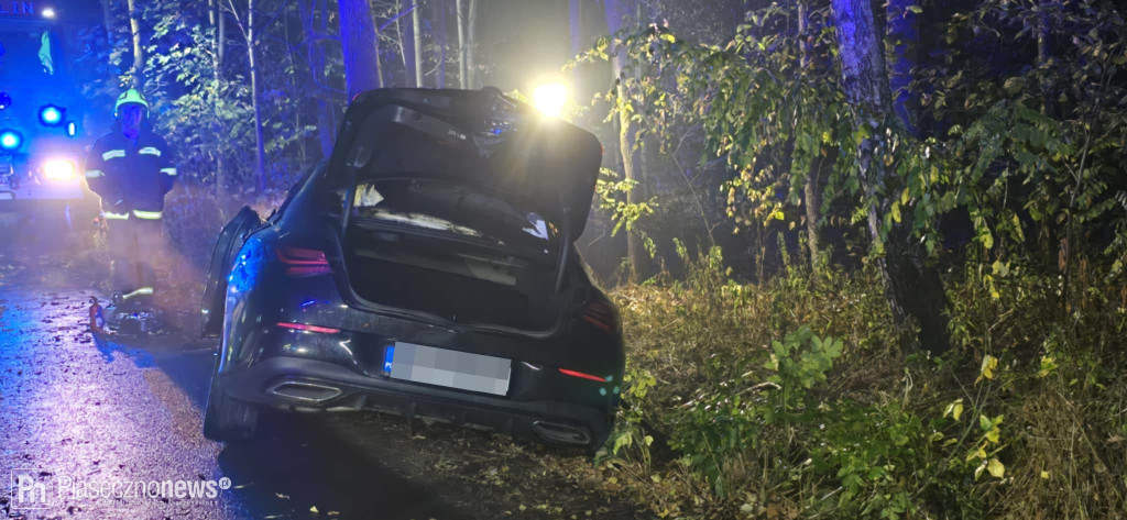 Samochód stanął w ogniu
