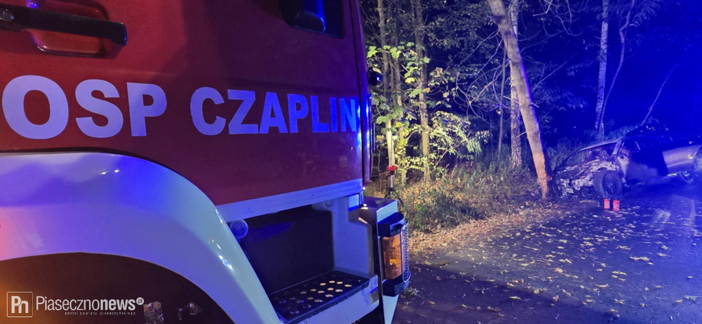 Samochód stanął w ogniu