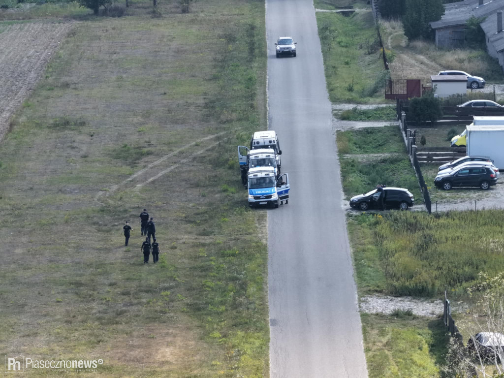 Rosyjski dron miał spaść pod Prażmowem