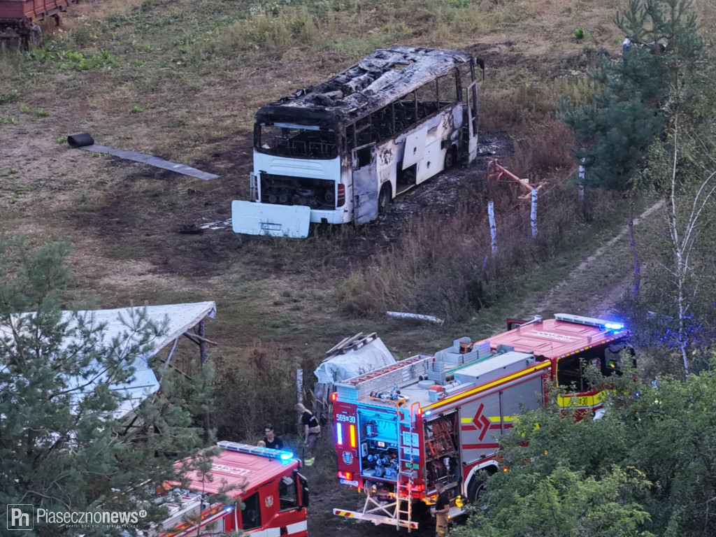 Pożar autobusu
