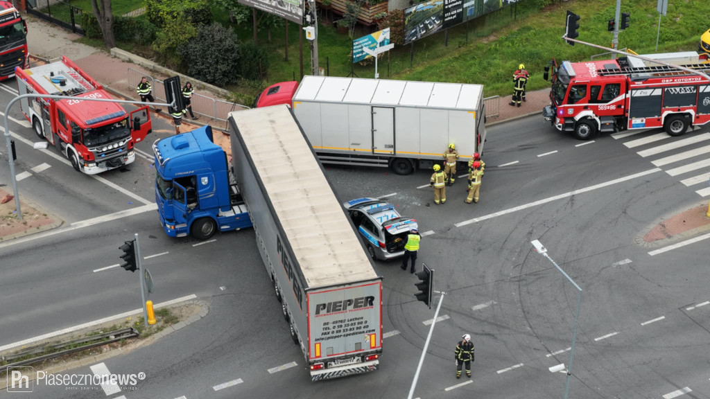 Kierowca w szpitalu, trasa całkowicie zablokowana