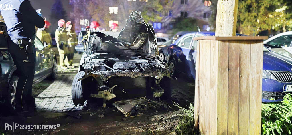 BMW stanęło w płomieniach