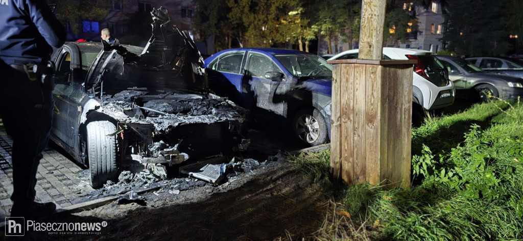 BMW stanęło w płomieniach