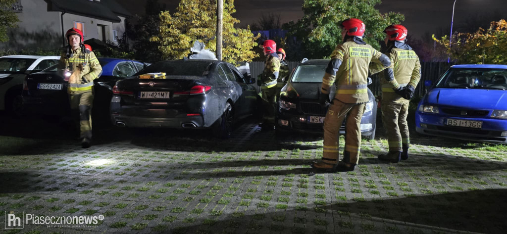 BMW stanęło w płomieniach