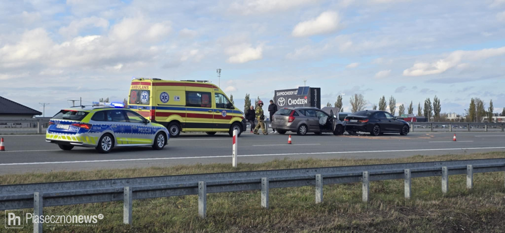 Dwie kolizje na S7