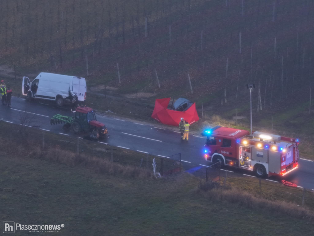 Próbował wyprzedzić traktor. Zginął na miejscu