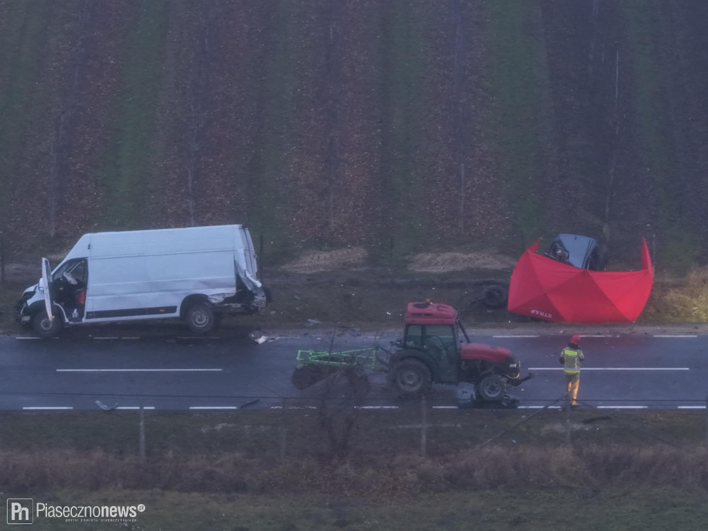 Próbował wyprzedzić traktor. Zginął na miejscu
