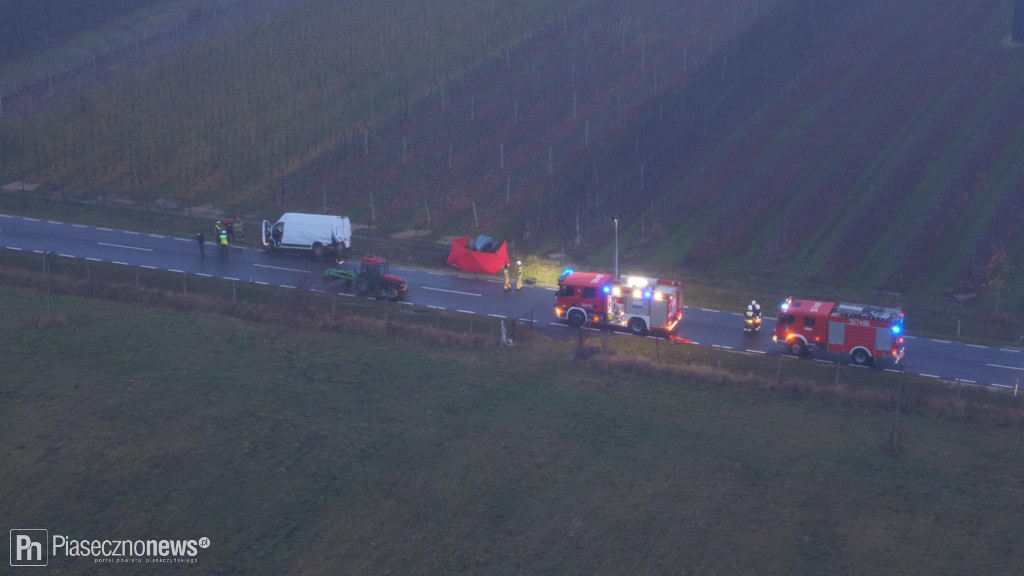Próbował wyprzedzić traktor. Zginął na miejscu
