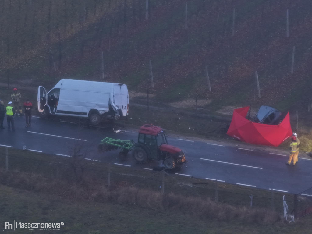 Próbował wyprzedzić traktor. Zginął na miejscu