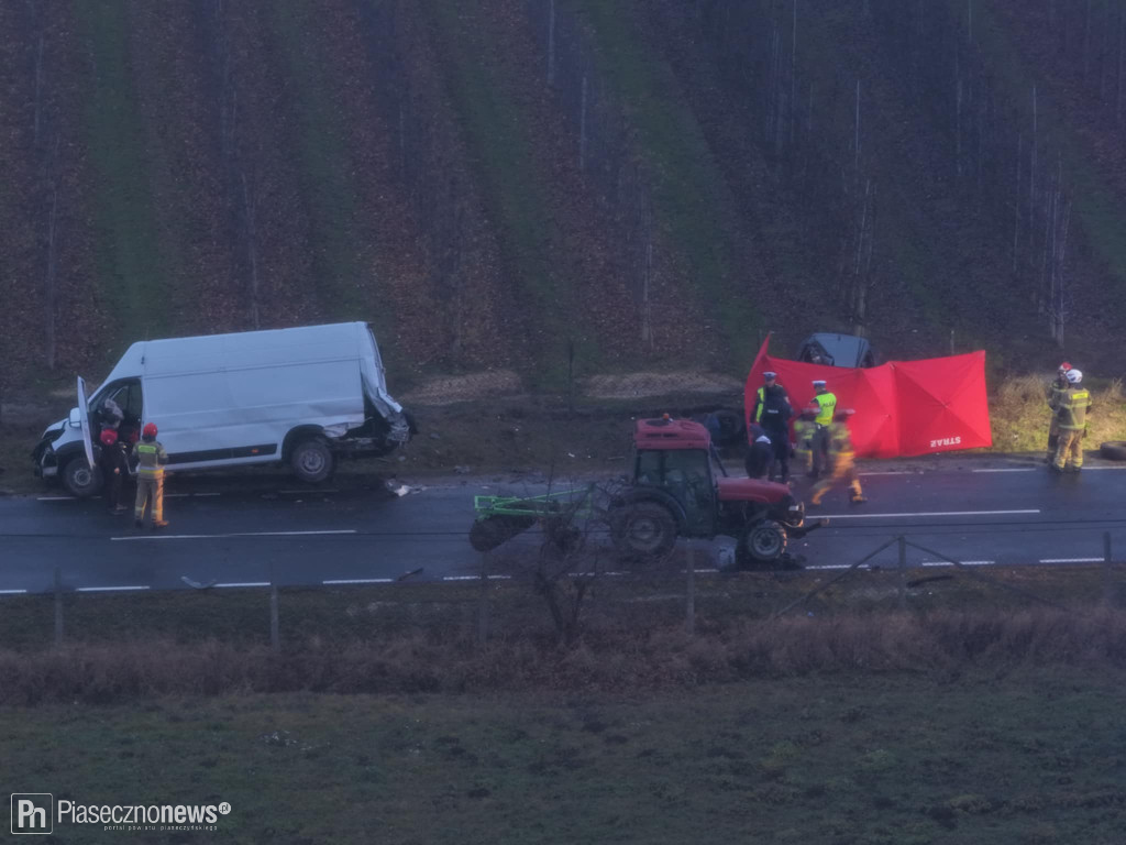 Próbował wyprzedzić traktor. Zginął na miejscu