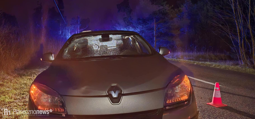 Zderzenie samochodu z rowerzystą