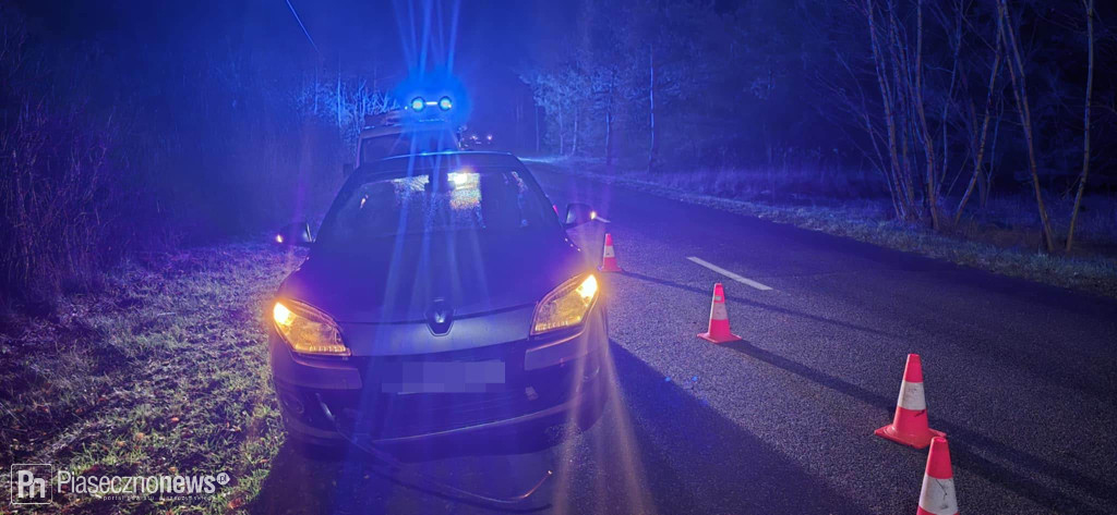 Zderzenie samochodu z rowerzystą