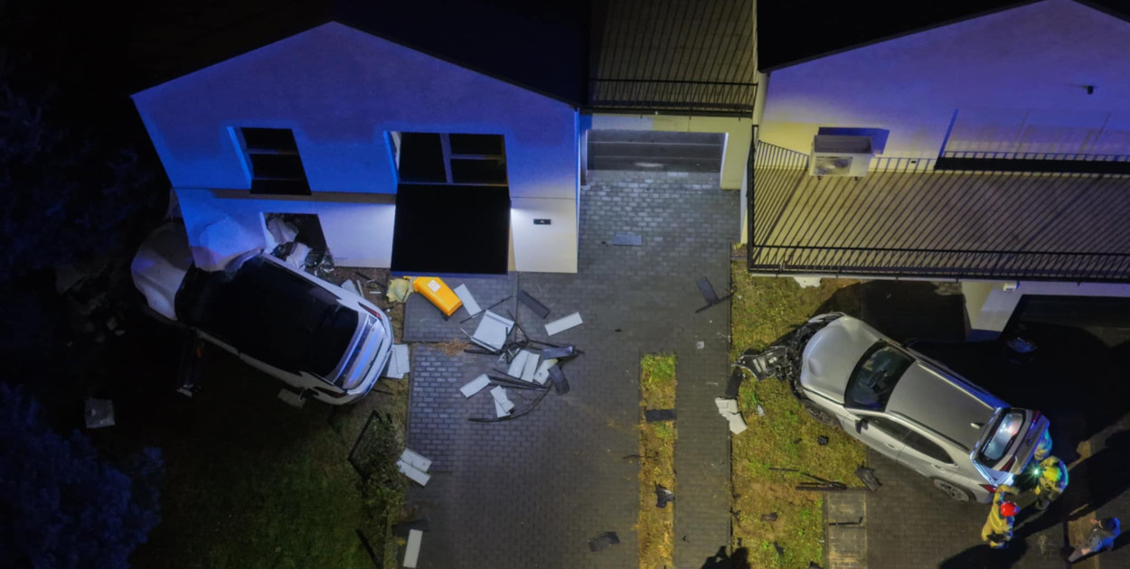 Elektrykiem wjechała w dom