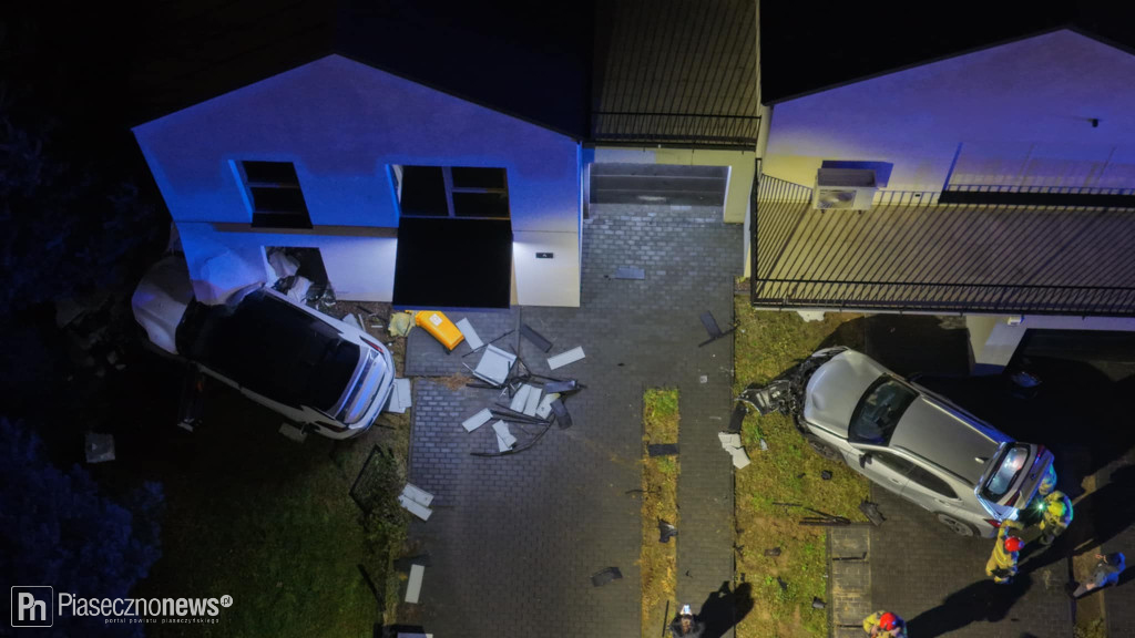 Elektrykiem wjechała w dom