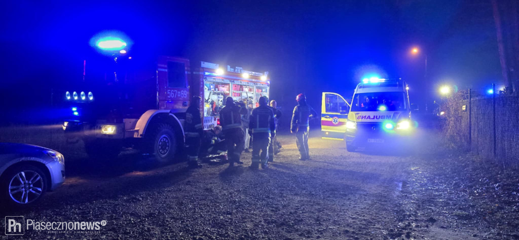 Wybuchł pożar. Kobietę pogryzł pies