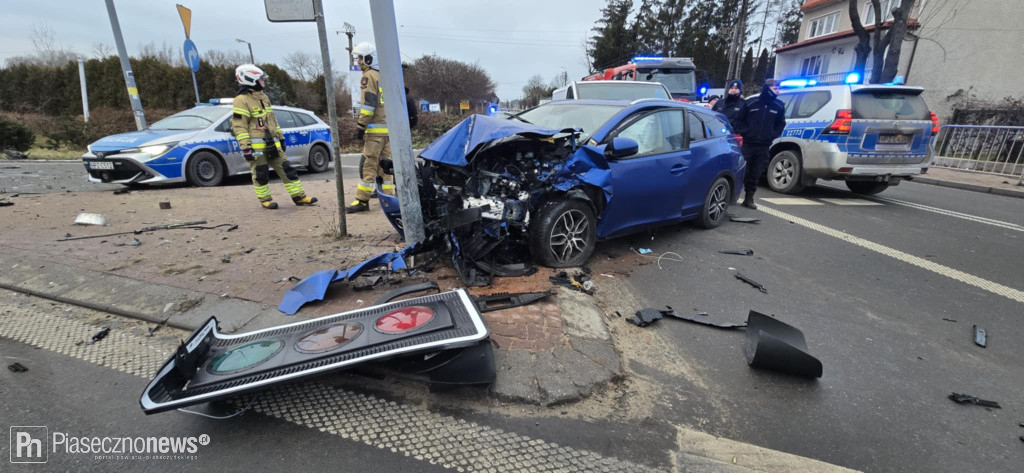 Wypadek! 4 osoby trafiły do szpitala