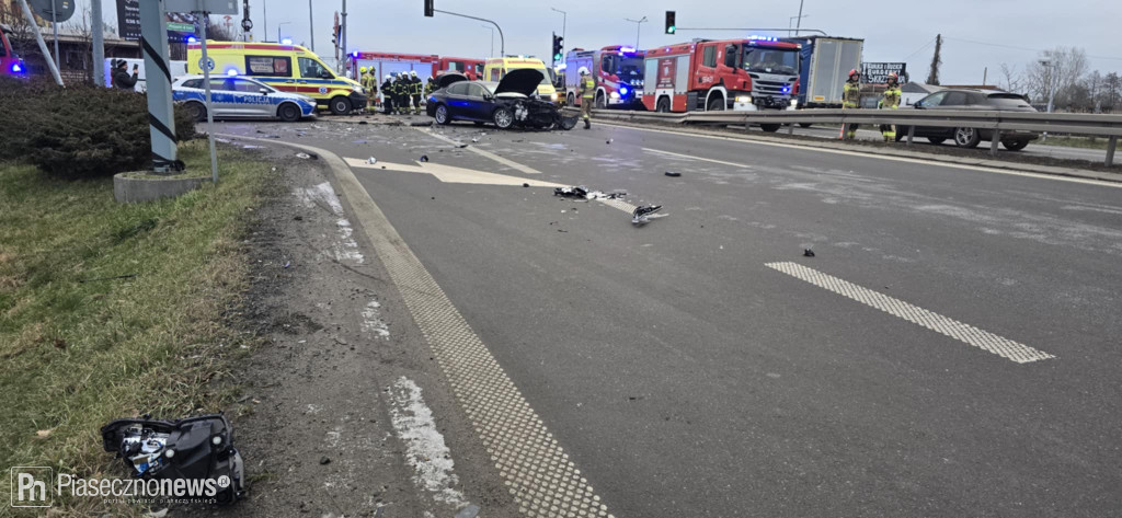 Wypadek! 4 osoby trafiły do szpitala