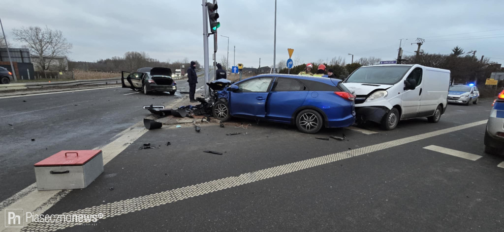 Wypadek! 4 osoby trafiły do szpitala