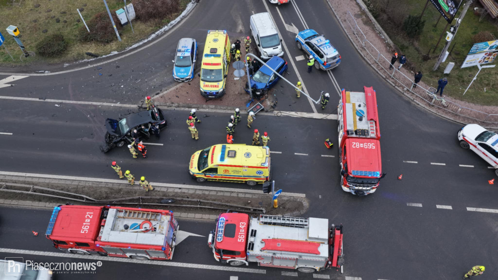 Wypadek! 4 osoby trafiły do szpitala