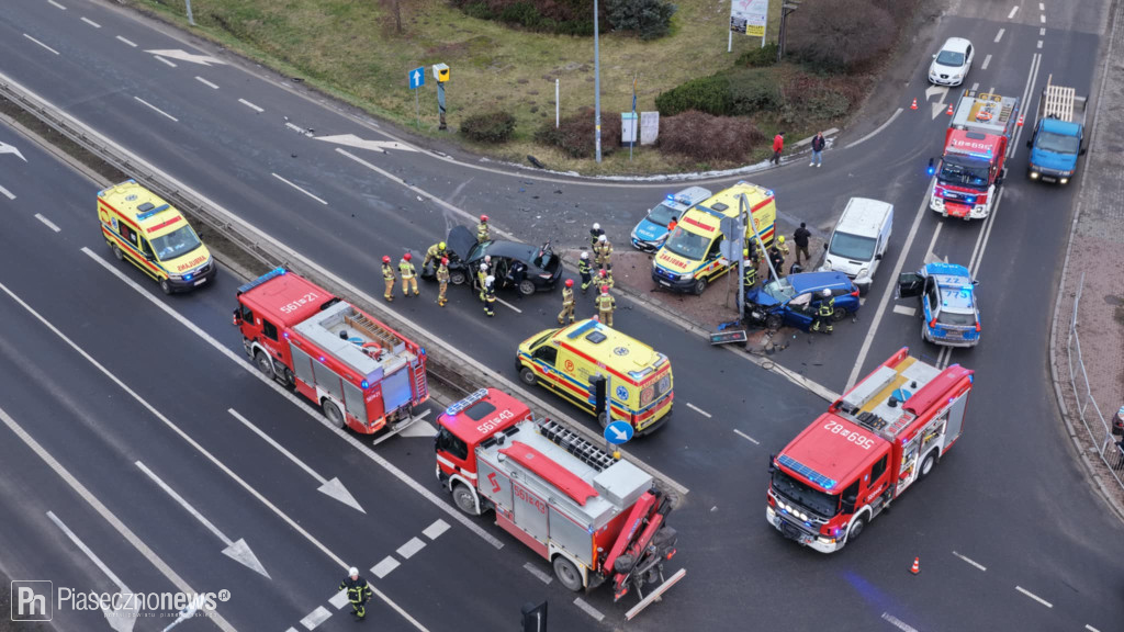 Wypadek! 4 osoby trafiły do szpitala
