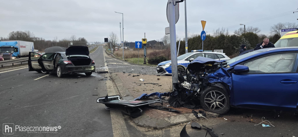 Wypadek! 4 osoby trafiły do szpitala