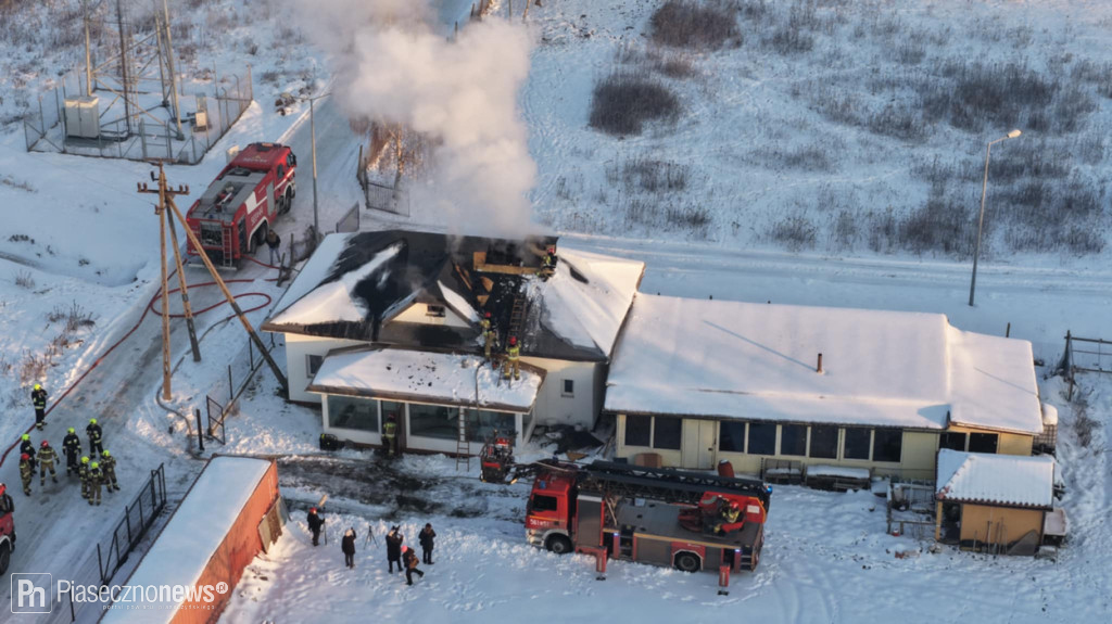 Pożar poddasza w Stefanowie