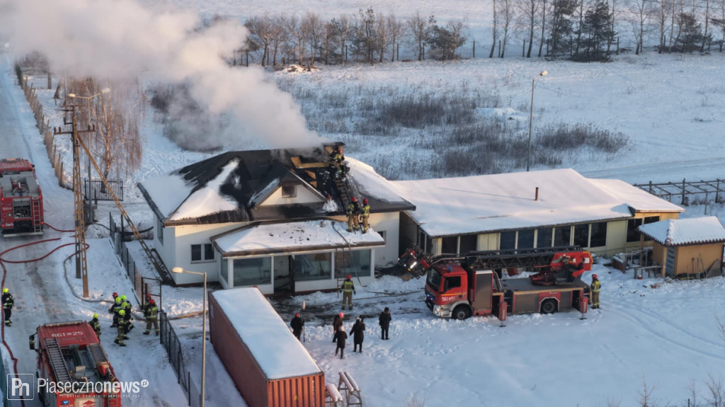Pożar poddasza w Stefanowie
