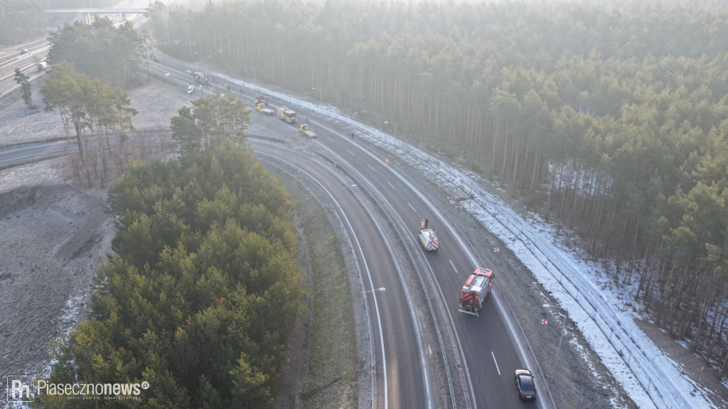5 samochodów wpadło do rowu