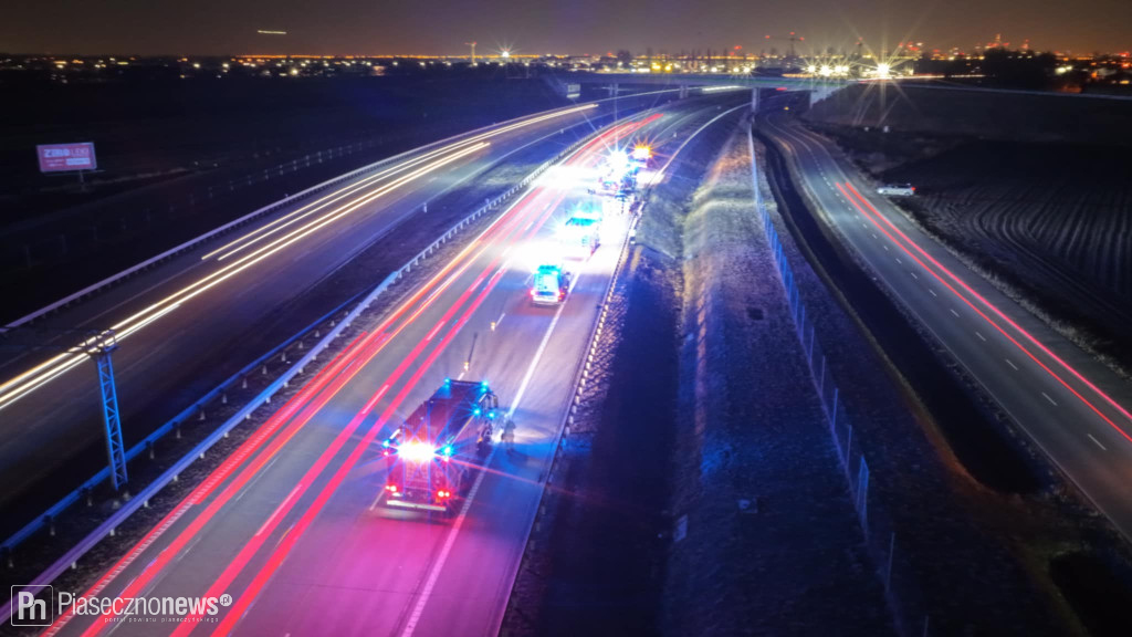 Uderzył w bariery energochłonne