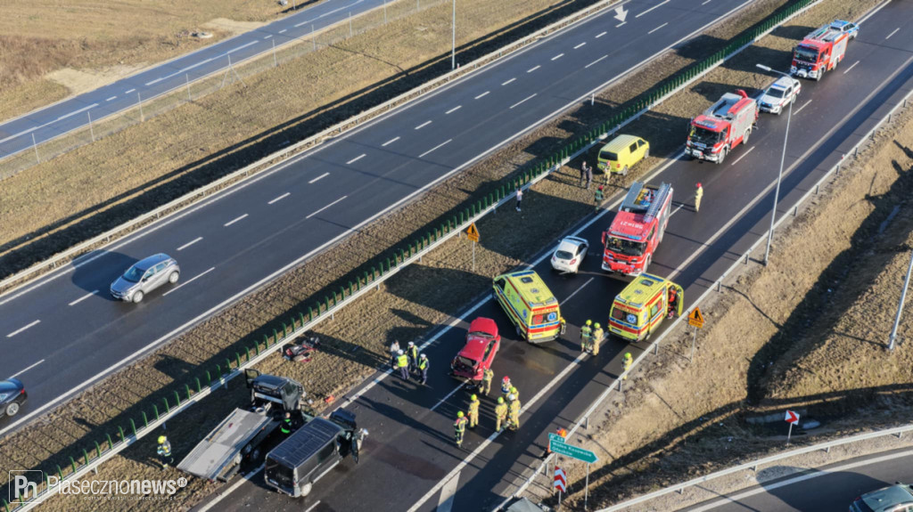 Karambol na S7. Droga zamknięta