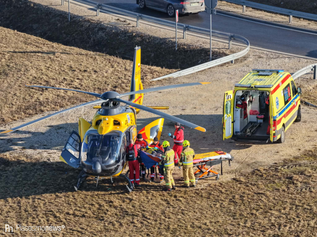 Karambol na S7. Droga zamknięta