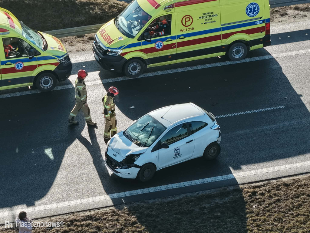 Karambol na S7. Droga zamknięta