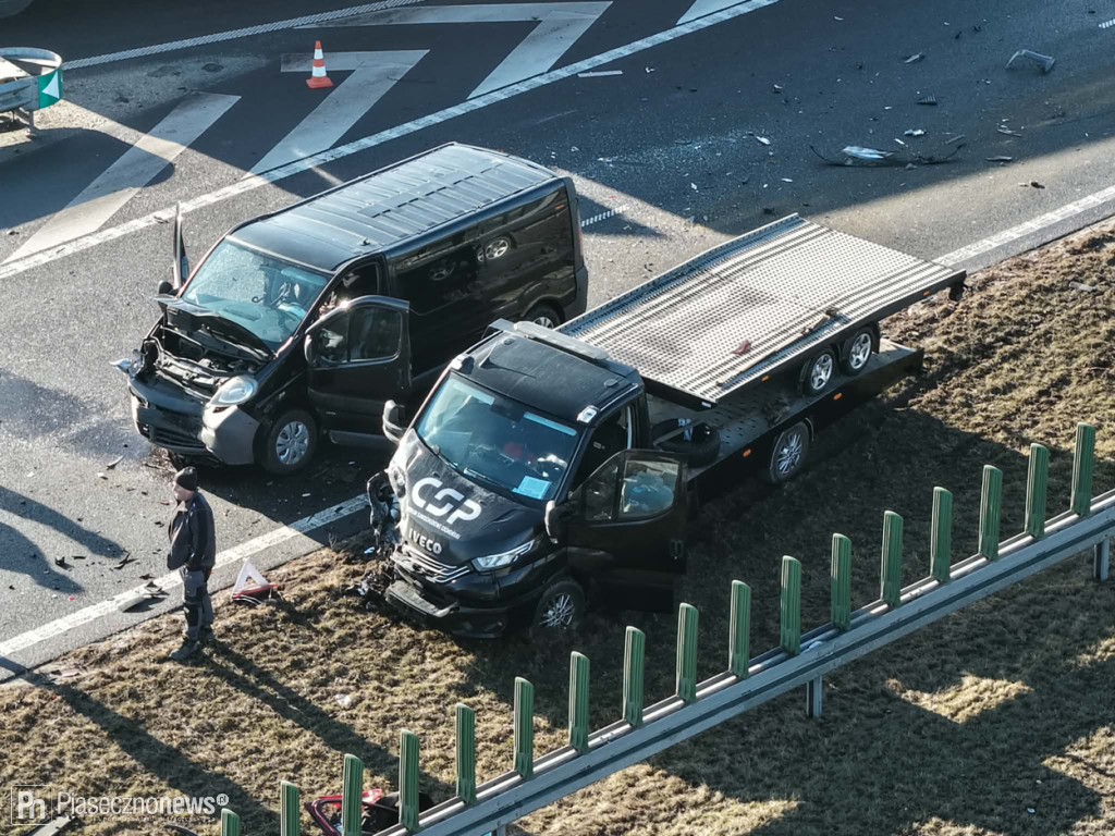 Karambol na S7. Droga zamknięta