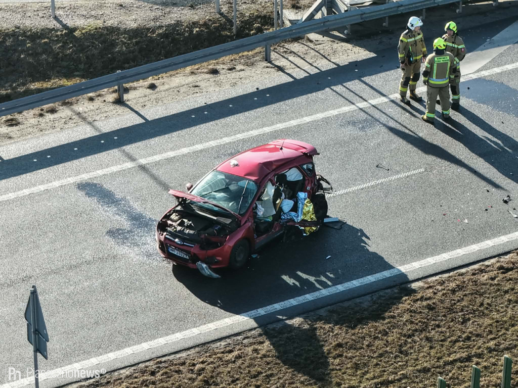 Karambol na S7. Droga zamknięta