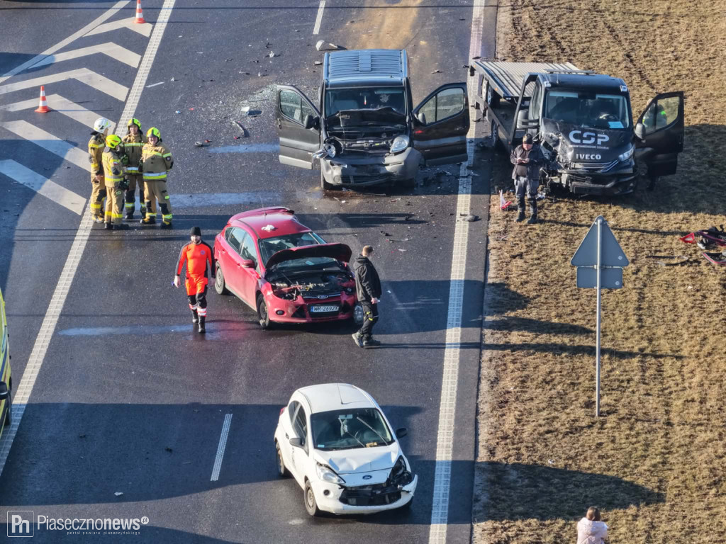 Karambol na S7. Droga zamknięta